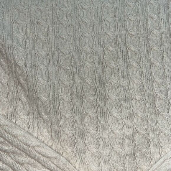 Antonio Melani Sweater 100% Cashmere Ivory Cable knit Pullover Small - Picture 10 of 10